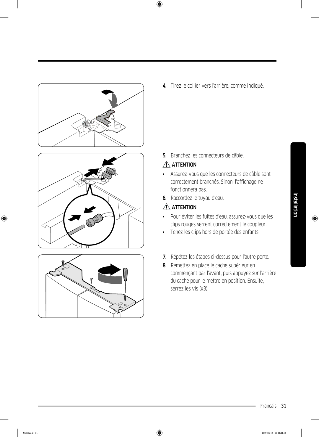 Samsung RF56M9380SG/EF manual Français 31  